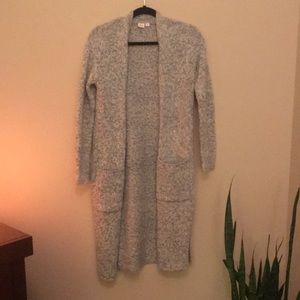Gap Warm n’ Fuzzy Duster Sweater XS Grey